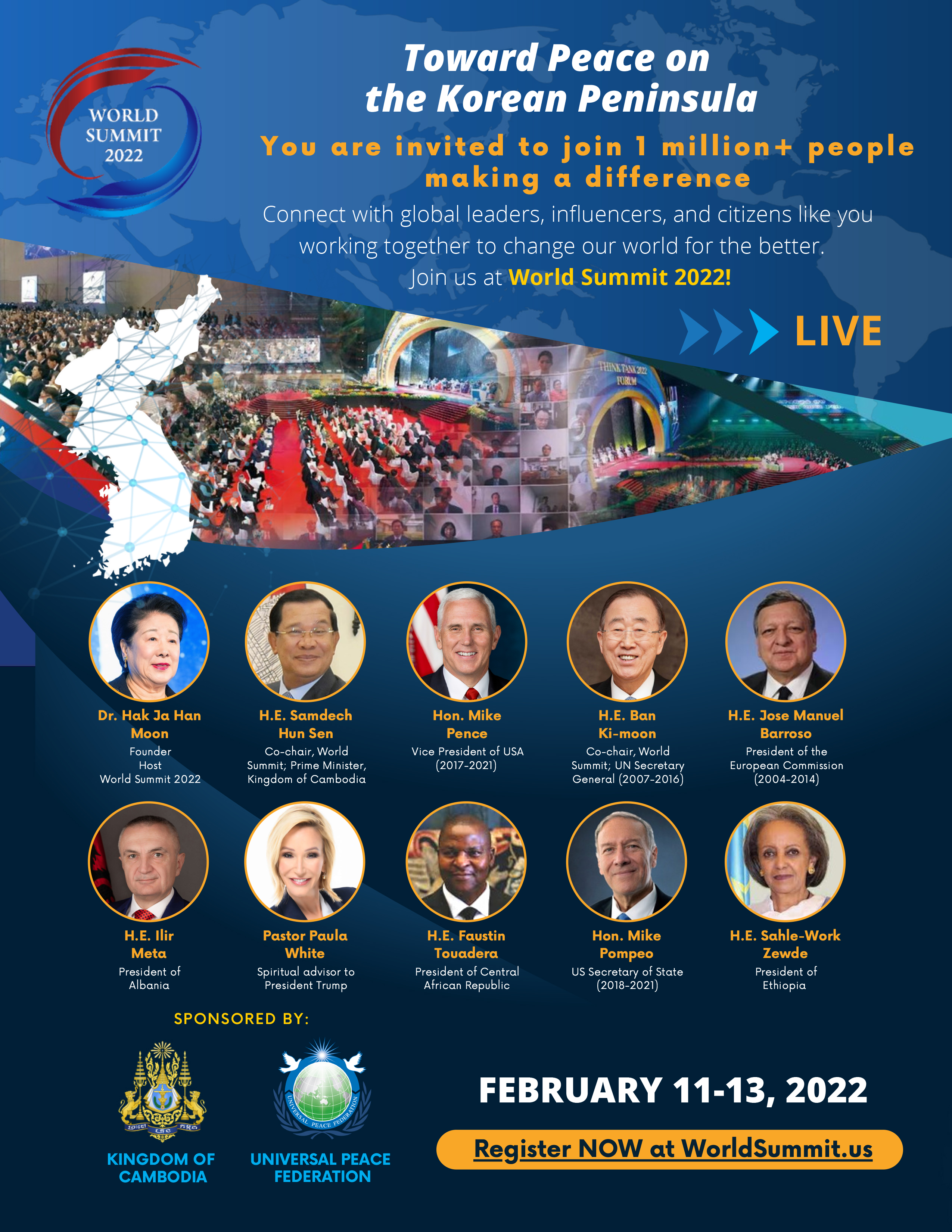 Please Join Key World Summit Events as 2-Way Participants!